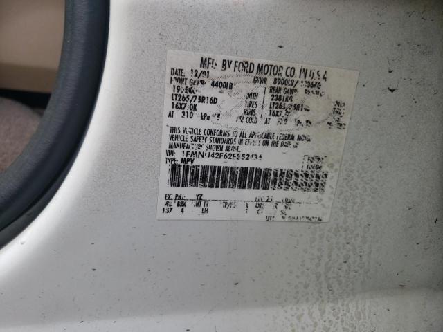 Photo 10 from auction – 2002 FORD EXCURSION with VIN 1FMNU42F62EB52434