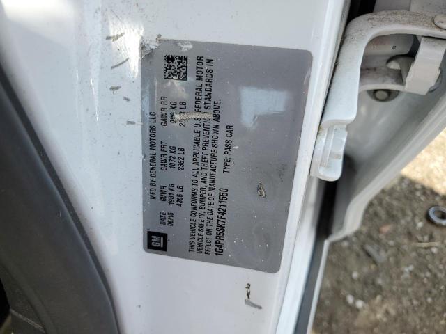 Photo 10 from auction – 2015 BUICK VERANO CON with VIN 1G4PR5SK7F4211550
