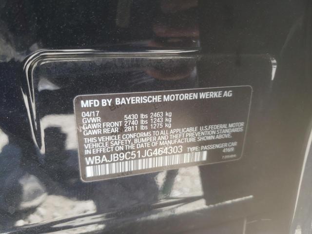 Photo 10 from auction – 2018 BMW M550XI with VIN WBAJB9C51JG464303