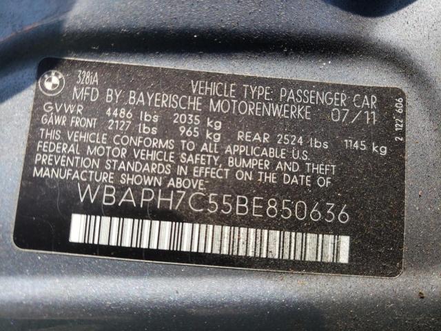 Photo 10 from auction – 2011 BMW 328 I with VIN WBAPH7C55BE850636