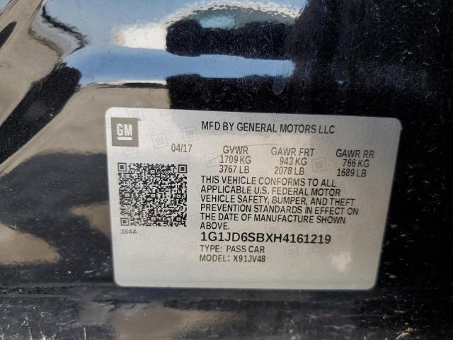 Photo 10 from auction – 2017 CHEVROLET SONIC LT with VIN 1G1JD6SBXH4161219