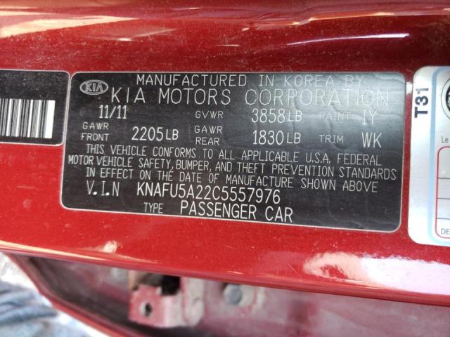 Фото 10 с аукциона – 2012 KIA FORTE EX с VIN KNAFU5A22C5557976