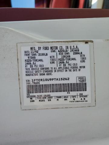 Photo 10 from auction – 1993 FORD RANGER with VIN 1FTCR10U9PTA15262
