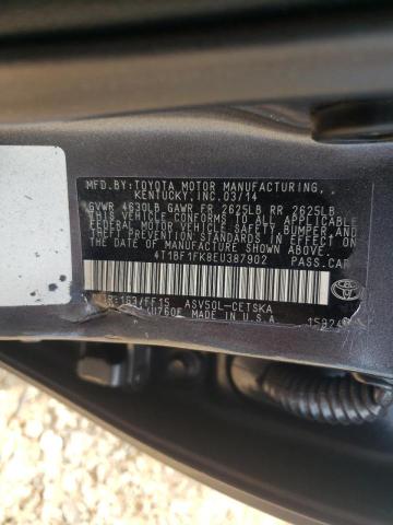 Photo 10 from auction – 2014 TOYOTA CAMRY L with VIN 4T1BF1FK8EU387902