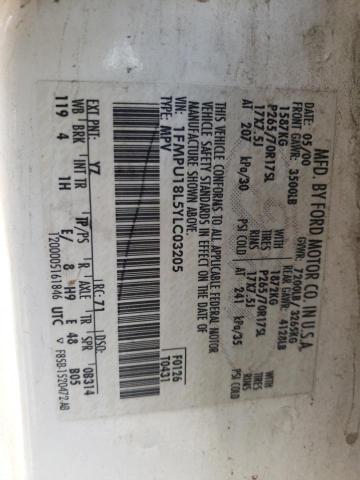 Photo 10 from auction – 2000 FORD EXPEDITION with VIN 1FMPU18L5YLC03205