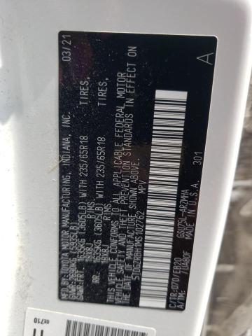Photo 10 from auction – 2021 TOYOTA HIGHLANDER with VIN 5TDGZRBH1MS102762