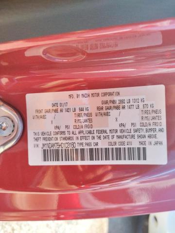 Photo 10 from auction – 2017 MAZDA MX-5 MIATA with VIN JM1NDAM75H0103160