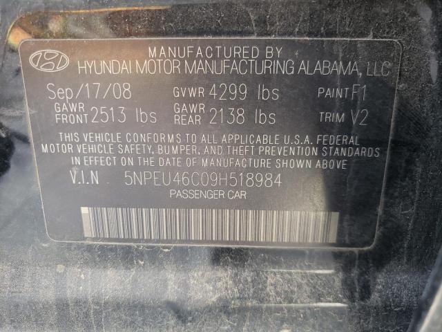 Photo 10 from auction – 2009 HYUNDAI SONATA SE with VIN 5NPEU46C09H518984