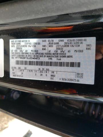 Photo 10 from auction – 2020 FORD F250 SUPER with VIN 1FT7W2BT2LED45473