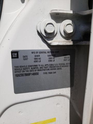 Photo 10 from auction – 2008 SATURN AURA XE with VIN 1G8ZS57B88F149930