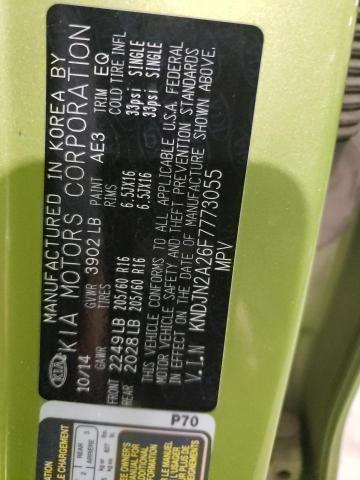 Photo 10 from auction – 2015 KIA SOUL with VIN KNDJN2A26F7773055