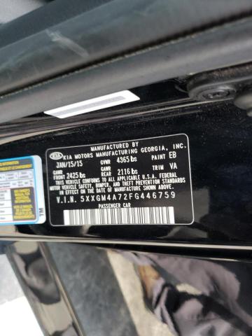 Photo 10 from auction – 2015 KIA OPTIMA LX with VIN 5XXGM4A72FG446759