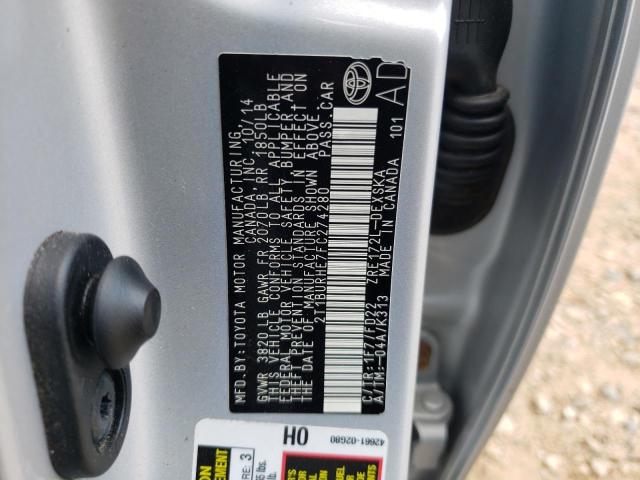 Photo 10 from auction – 2015 TOYOTA COROLLA L with VIN 2T1BURHE7FC274280
