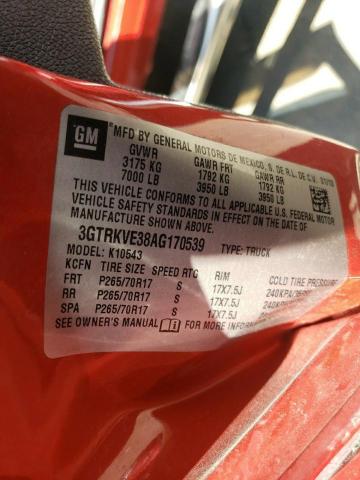 Photo 10 from auction – 2010 GMC SIERRA K15 with VIN 3GTRKVE38AG170539