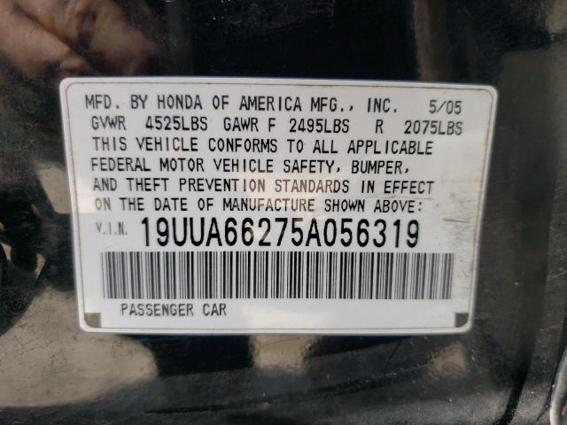 Photo 10 from auction – 2005 ACURA TL with VIN 19UUA66275A056319