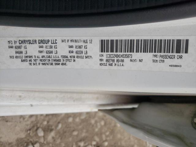 Photo 10 from auction – 2013 DODGE AVENGER SE with VIN 1C3CDZABXDN535873