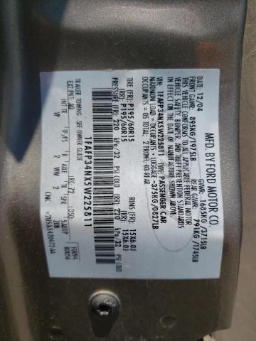 Photo 10 from auction – 2005 FORD FOCUS with VIN 1FAFP34NX5W225811