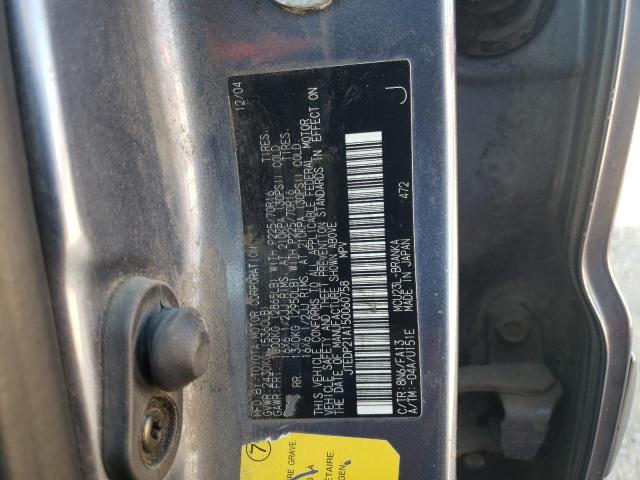 Photo 10 from auction – 2005 TOYOTA HIGHLANDER with VIN JTEDP21A150060758