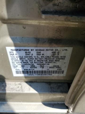 Zdjęcie 10 z aukcji – 2003 NISSAN ALTIMA BAS z VIN 1N4AL11D93C297765