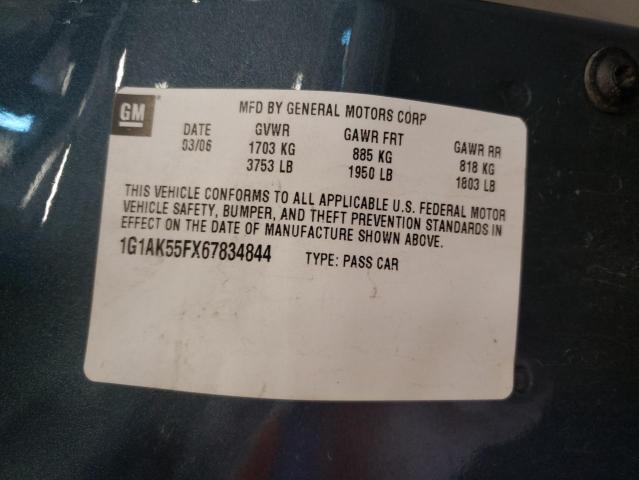 Photo 10 from auction – 2006 CHEVROLET COBALT LS with VIN 1G1AK55FX67834844