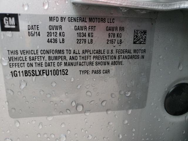 Photo 10 from auction – 2015 CHEVROLET MALIBU LS with VIN 1G11B5SLXFU100152