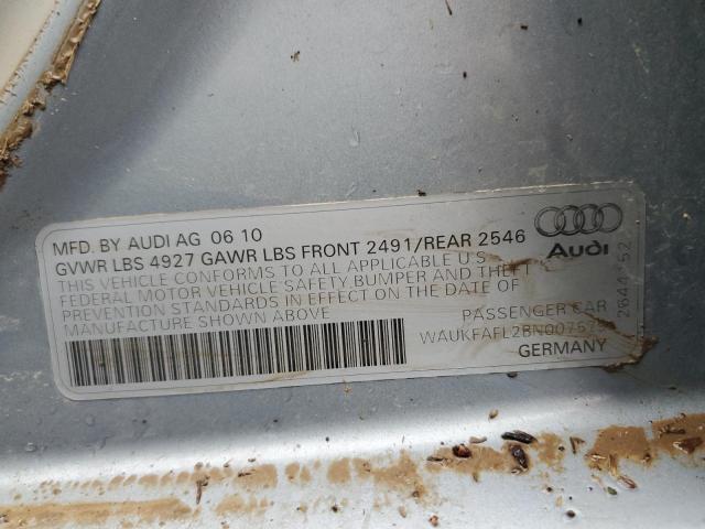 Photo 10 from auction – 2011 AUDI A4 PRESTIG with VIN WAUKFAFL2BN007579