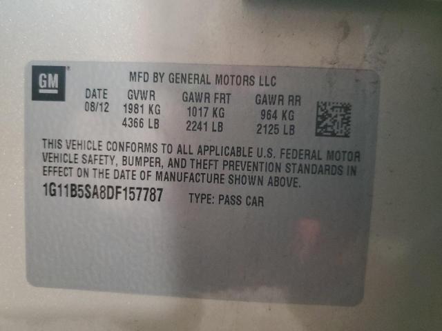 Photo 10 from auction – 2013 CHEVROLET MALIBU LS with VIN 1G11B5SA8DF157787