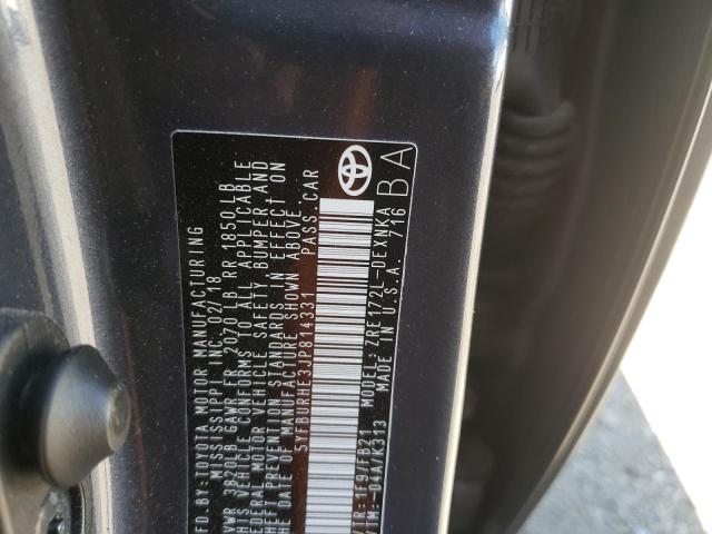 Photo 10 from auction – 2018 TOYOTA COROLLA with VIN 5YFBURHE3JP814331