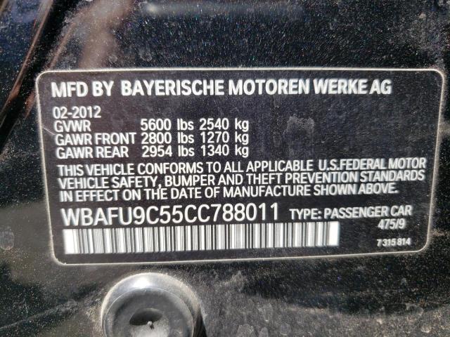 Photo 10 from auction – 2012 BMW 550 XI with VIN WBAFU9C55CC788011