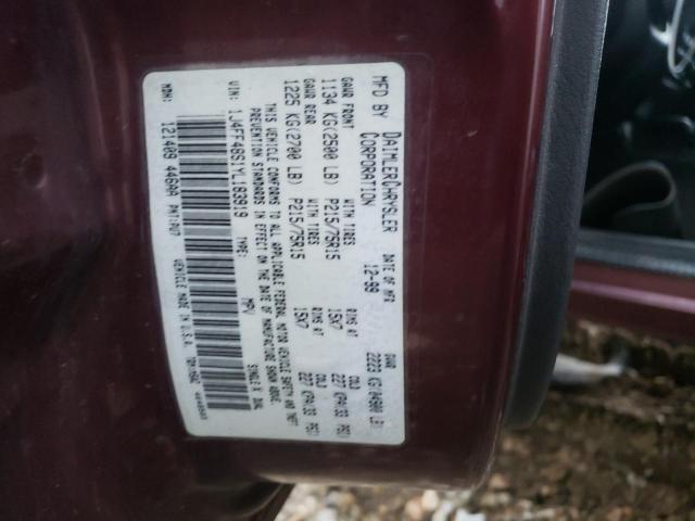 Photo 10 from auction – 2000 JEEP CHEROKEE S with VIN 1J4FF48S1YL183919