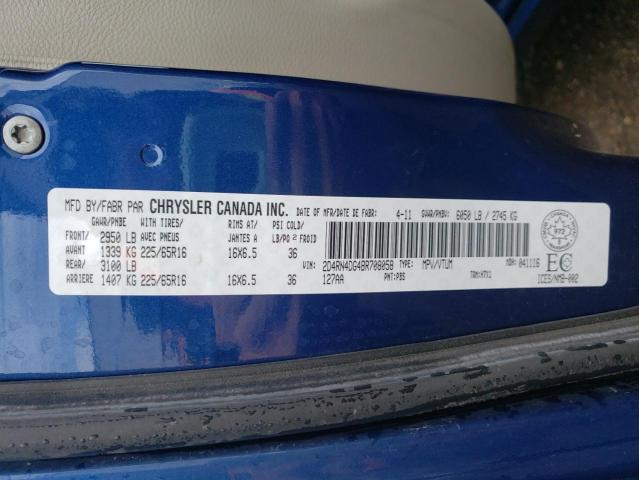 Photo 10 from auction – 2011 DODGE GRAND CARA with VIN 2D4RN4DG4BR708058