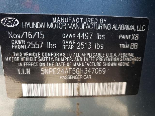 Photo 10 from auction – 2016 HYUNDAI SONATA SE with VIN 5NPE24AF5GH347069