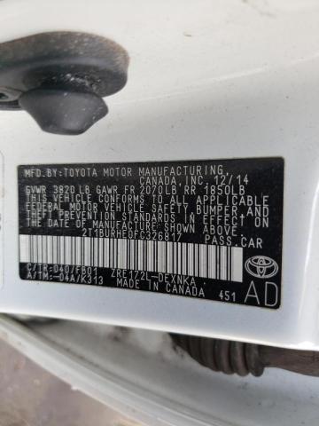 Photo 10 from auction – 2015 TOYOTA COROLLA L with VIN 2T1BURHE0FC326817