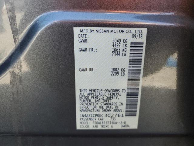 Photo 10 from auction – 2019 NISSAN LEAF S with VIN 1N4AZ1CP0KC302761