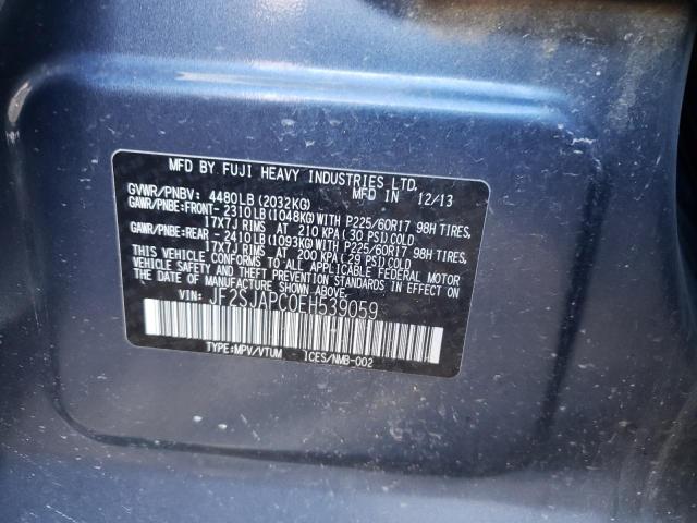 Photo 10 from auction – 2014 SUBARU FORESTER 2 with VIN JF2SJAPC0EH539059