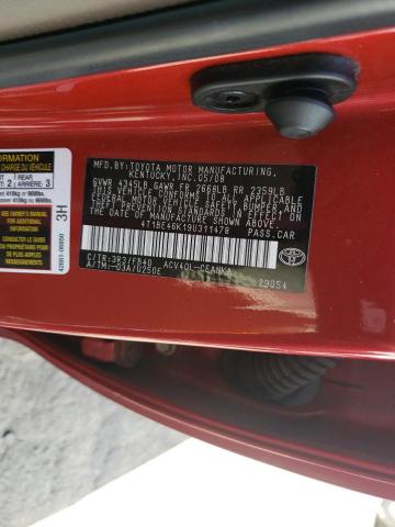 Photo 10 from auction – 2009 TOYOTA CAMRY BASE with VIN 4T1BE46K19U311478