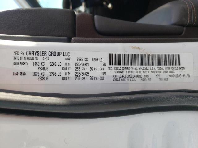 Photo 10 from auction – 2014 JEEP GRAND CHER with VIN 1C4RJFJM3EC434895