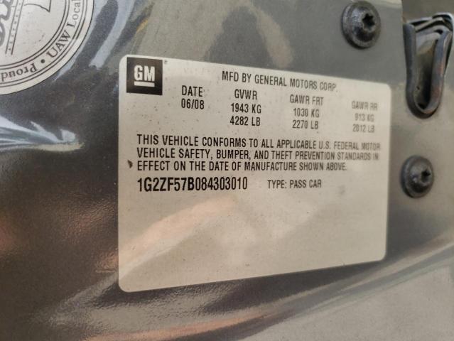 Photo 10 from auction – 2008 PONTIAC G6 VALUE L with VIN 1G2ZF57B084303010