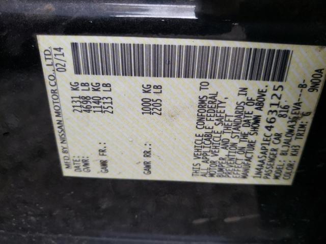 Photo 10 from auction – 2014 NISSAN MAXIMA S with VIN 1N4AA5AP1EC463125