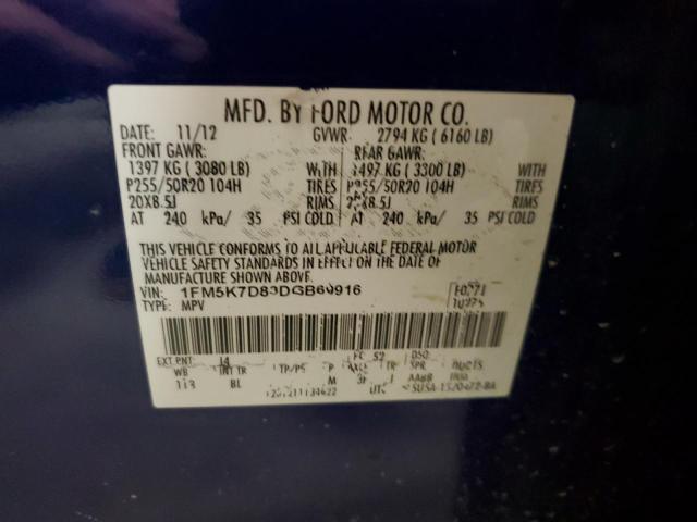 Photo 10 from auction – 2013 FORD EXPLORER X with VIN 1FM5K7D83DGB69916