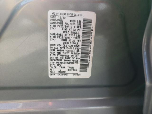 Photo 10 from auction – 2013 NISSAN ROGUE S with VIN JN8AS5MT9DW019265
