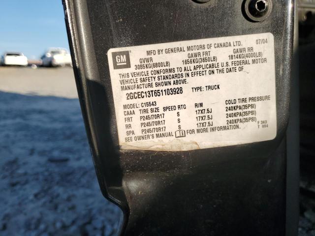 Photo 10 from auction – 2005 CHEVROLET SILVERADO with VIN 2GCEC13T651103928