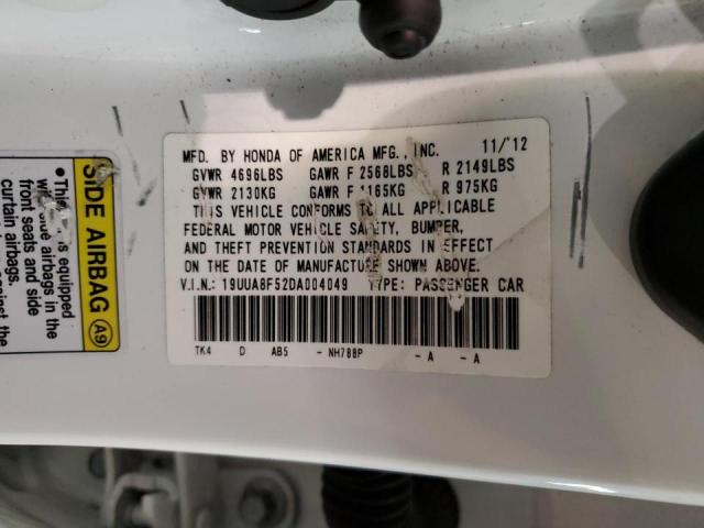 Photo 10 from auction – 2013 ACURA TL TECH with VIN 19UUA8F52DA004049
