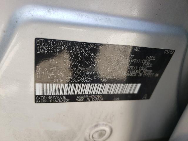 Photo 10 from auction – 2013 TOYOTA RAV4 XLE with VIN 2T3RFREV2DW022050