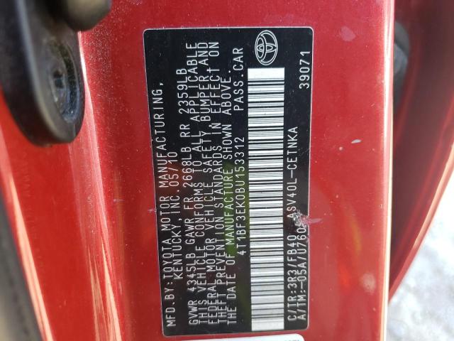 Zdjęcie 10 z aukcji – 2011 TOYOTA CAMRY BASE z VIN 4T1BF3EK0BU153312