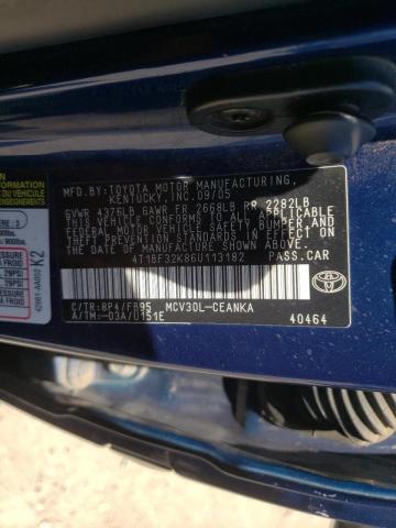 Photo 10 from auction – 2006 TOYOTA CAMRY LE with VIN 4T1BF32K86U113182