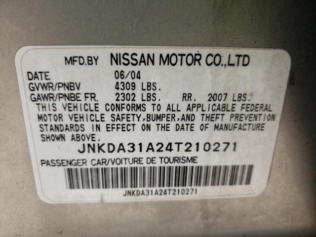 Photo 10 from auction – 2004 INFINITI I35 with VIN JNKDA31A24T210271