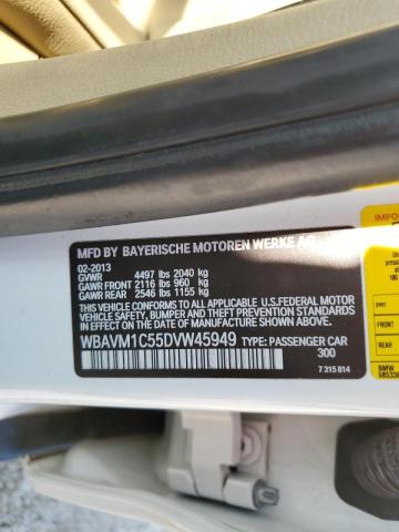 Photo 10 from auction – 2013 BMW X1 SDRIVE2 with VIN WBAVM1C55DVW45949
