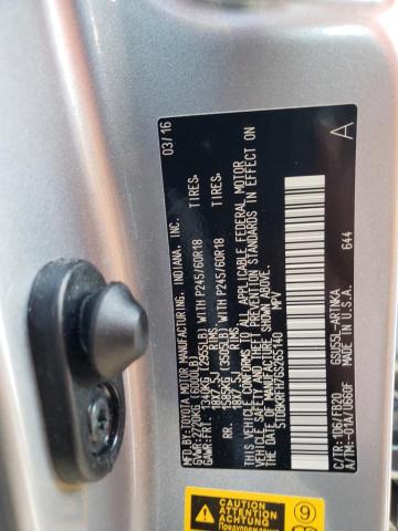 Photo 10 from auction – 2016 TOYOTA HIGHLANDER with VIN 5TDBKRFH7GS265140