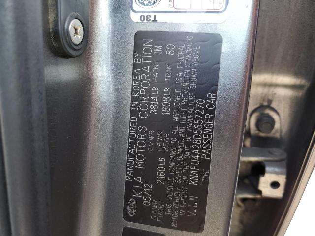 Zdjęcie 10 z aukcji – 2013 KIA FORTE EX z VIN KNAFU4A28D5657270